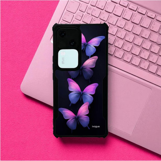 ivogue Galaxy Butterflies Mobile Cover For VIVO V30 Pro