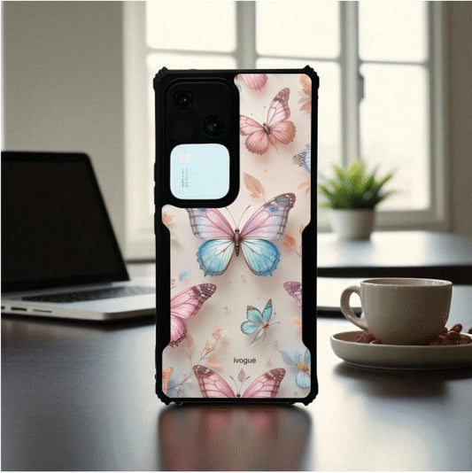 ivogue Butterfly Bloom Mobile Cover For VIVO V30