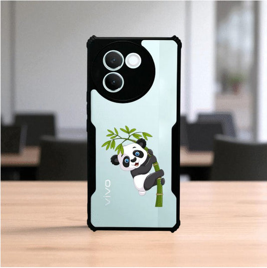 ivogue Panda and Tree Mobile Cover For VIVO V30e