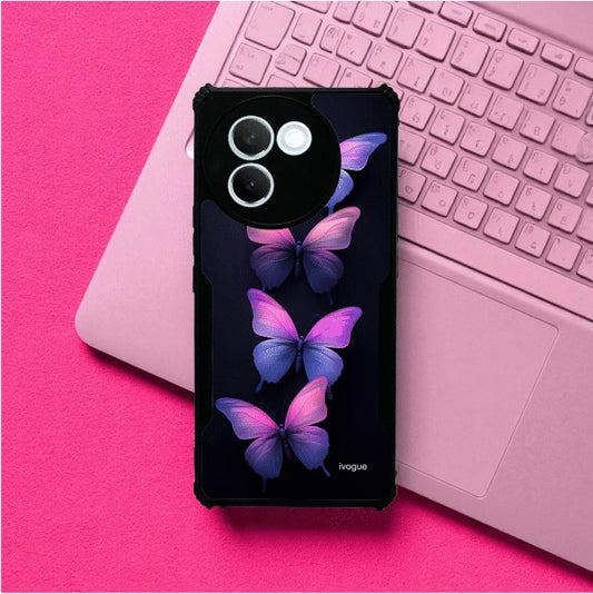 ivogue Galaxy Butterflies Mobile Cover For VIVO V30e