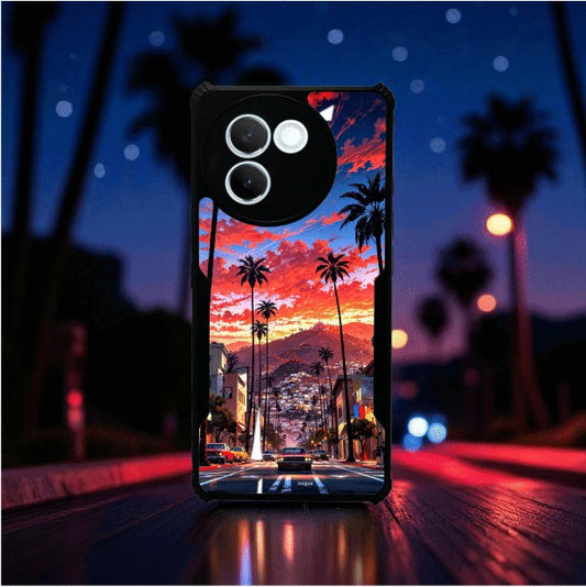 ivogue Palm City Nights Mobile Cover For VIVO V30e