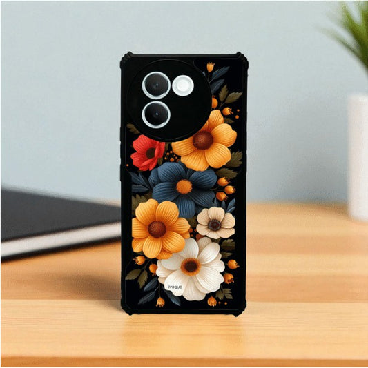 ivogue Retro Petals Mobile Cover For VIVO V30e
