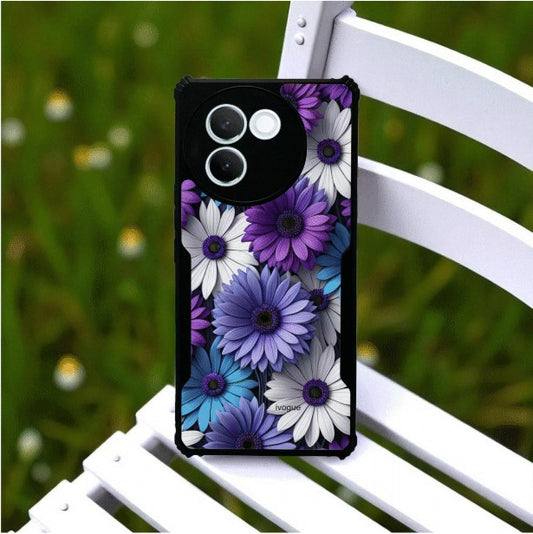 ivogue Violet Bloom Mobile Cover For VIVO V30e
