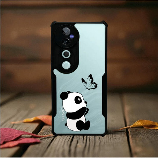 ivogue Panda and Butterfly Mobile Cover For VIVO V40 Pro