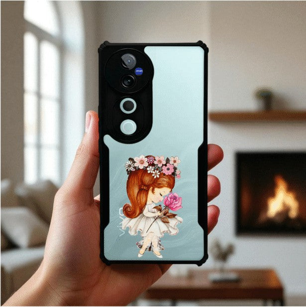 ivogue Flower Girl Mobile Cover For VIVO V40