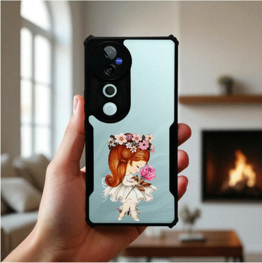 ivogue Flower Girl Mobile Cover For VIVO V40 Pro