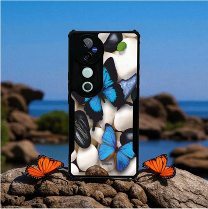 ivogue Blue Wings Beauty Mobile Cover For VIVO V40 Pro