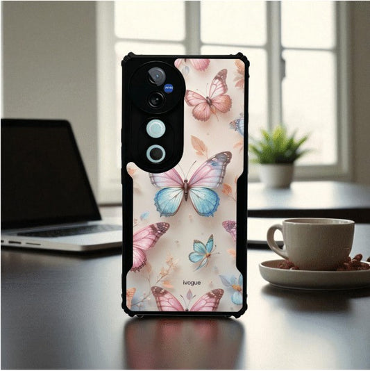ivogue Butterfly Bloom Mobile Cover For VIVO V40 Pro