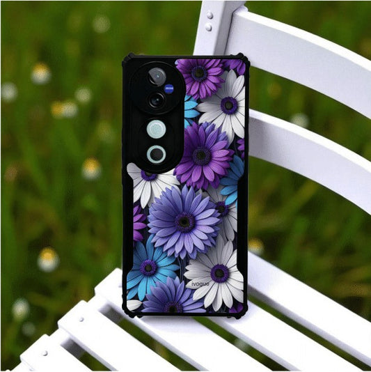 ivogue Violet Bloom Mobile Cover For VIVO V40