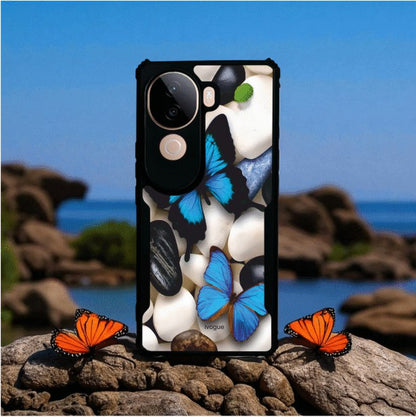 ivogue Blue Wings Beauty Mobile Cover For VIVO V40e
