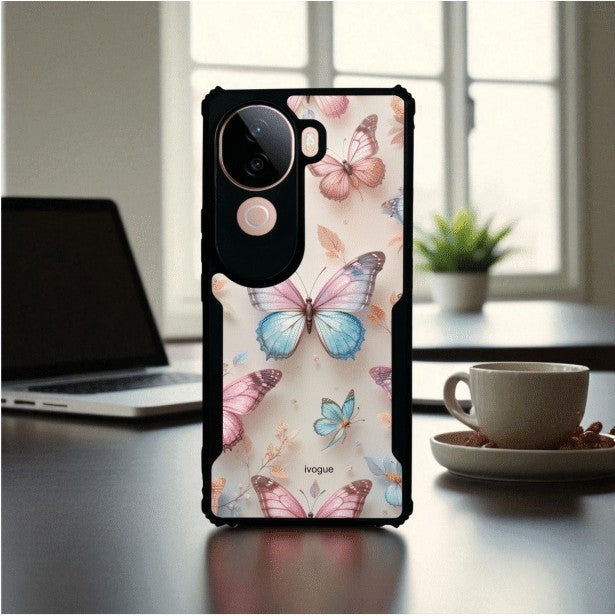 ivogue Butterfly Bloom Mobile Cover For VIVO V40e