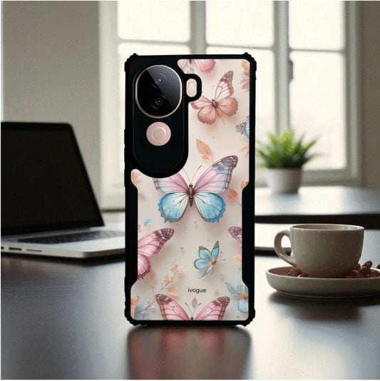 ivogue Butterfly Bloom Mobile Cover For VIVO V40e