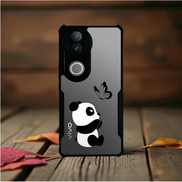ivogue Panda and Butterfly Mobile Cover For VIVO V50e