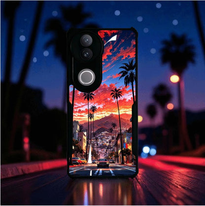 ivogue Palm City Nights Mobile Cover For VIVO V50