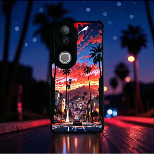 ivogue Palm City Nights Mobile Cover For VIVO V50