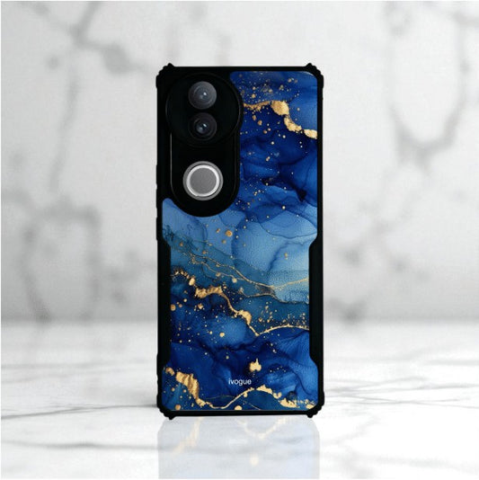 ivogue Blue Opulence Mobile Cover For VIVO V50e
