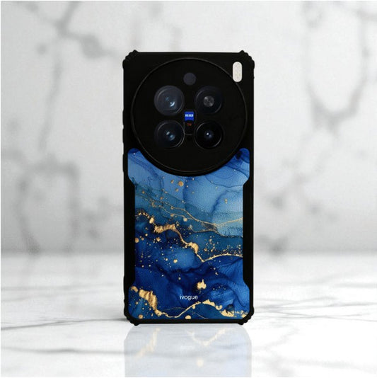 ivogue Blue Opulence Mobile Cover For VIVO X200 Pro