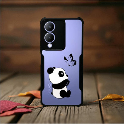 ivogue Panda and Butterfly Mobile Cover For VIVO Y28