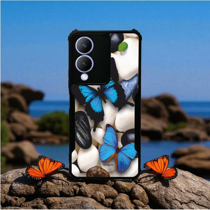ivogue Blue Wings Beauty Mobile Cover For VIVO Y17s