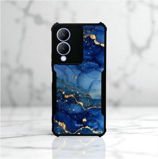 ivogue Blue Opulence Mobile Cover For VIVO Y17s