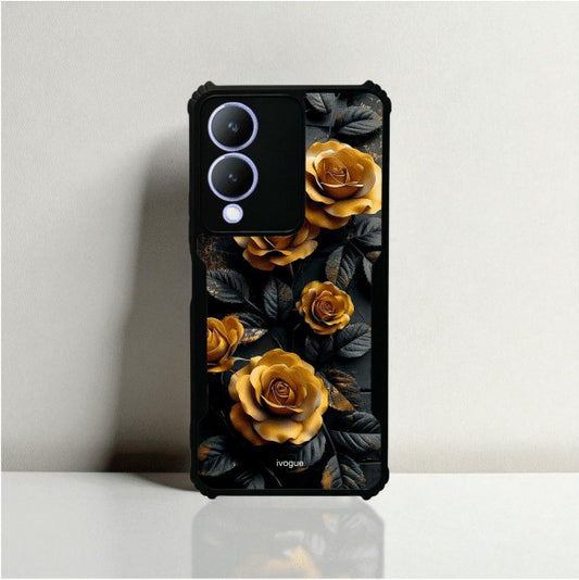 ivogue Golden Rose Mobile Cover For VIVO Y17s