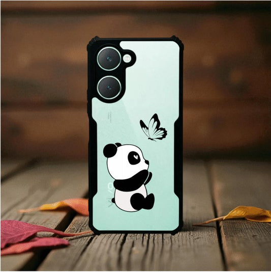 ivogue Panda and Butterfly Mobile Cover For VIVO Y18e