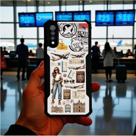 ivogue Travel Girl Vibes Mobile Cover For VIVO Y19 (4G)