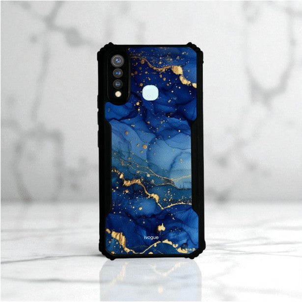 ivogue Blue Opulence Mobile Cover For VIVO Y19 (4G)