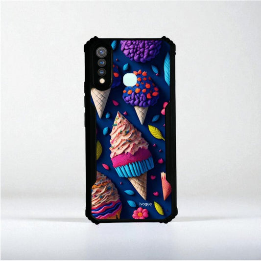ivogue Cone of Colors Mobile Cover For VIVO Y19 (4G)