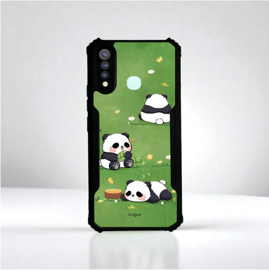 ivogue Panda Playground Mobile Cover For VIVO Y19 (4G)