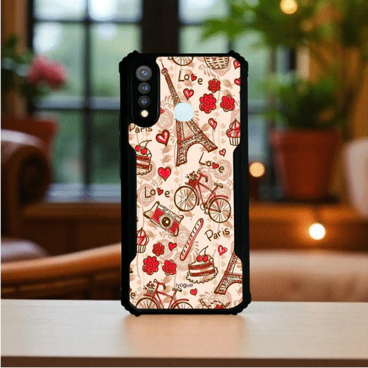 ivogue French Fancy Mobile Cover For VIVO Y19 (4G)