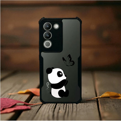 ivogue Panda and Butterfly Mobile Cover For VIVO Y200