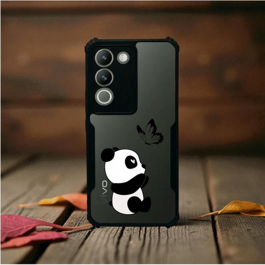 ivogue Panda and Butterfly Mobile Cover For VIVO Y200