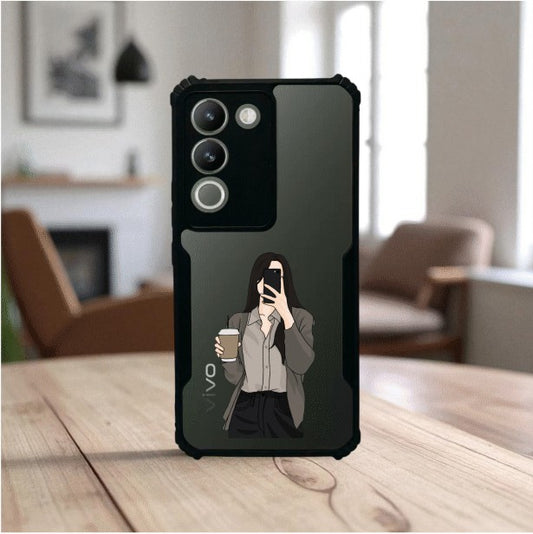 ivogue Coffee Girl Mobile Cover For VIVO Y200