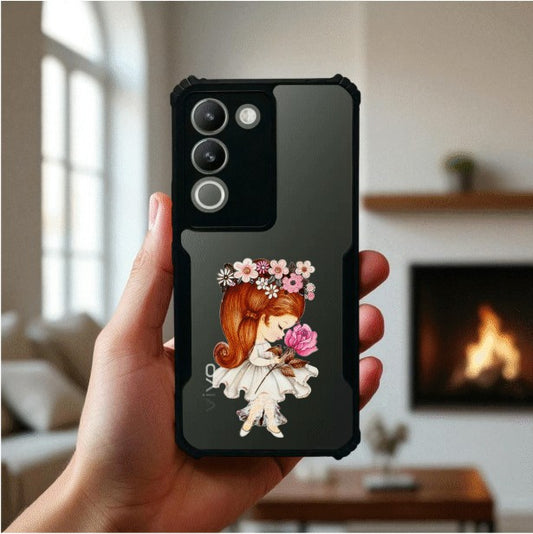 ivogue Flower Girl Mobile Cover For VIVO Y200