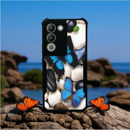 ivogue Blue Wings Beauty Mobile Cover For VIVO Y200