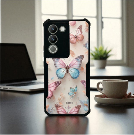 ivogue Butterfly Bloom Mobile Cover For VIVO Y200