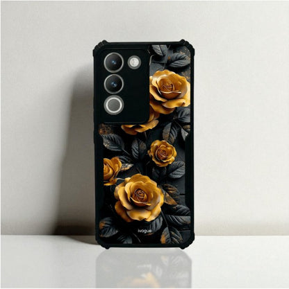 ivogue Golden Rose Mobile Cover For VIVO Y200