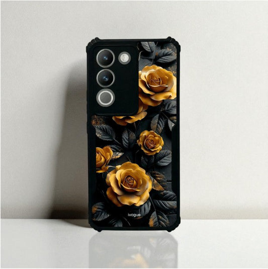 ivogue Golden Rose Mobile Cover For VIVO Y200