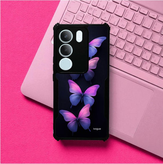 ivogue Galaxy Butterflies Mobile Cover For VIVO Y29