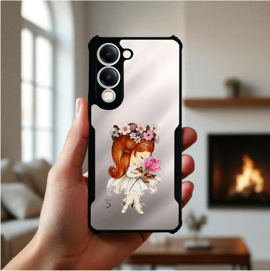 ivogue Flower Girl Mobile Cover For VIVO Y19e