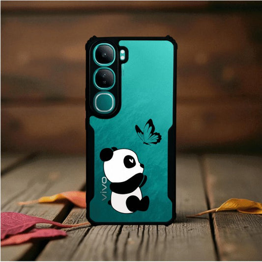 ivogue Panda and Butterfly Mobile Cover For VIVO Y300