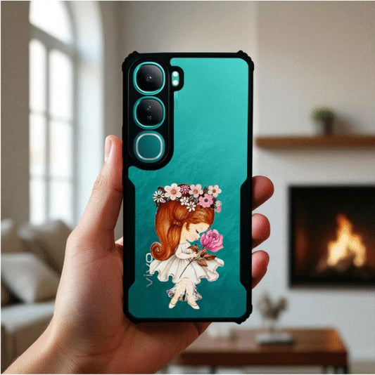 ivogue Flower Girl Mobile Cover For VIVO Y300
