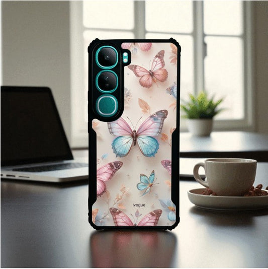 ivogue Butterfly Bloom Mobile Cover For VIVO Y300