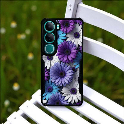 ivogue Violet Bloom Mobile Cover For VIVO Y300