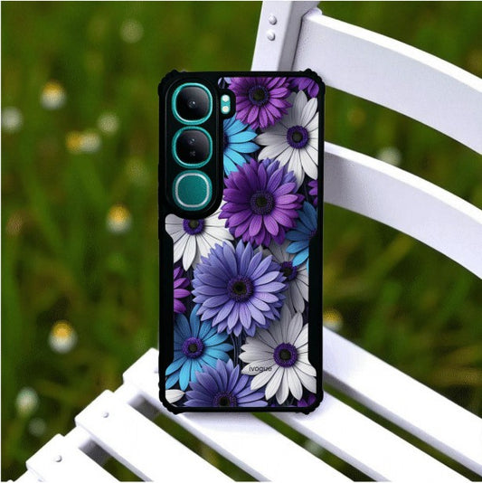 ivogue Violet Bloom Mobile Cover For VIVO Y300