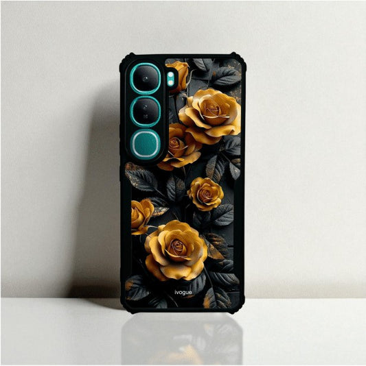 ivogue Golden Rose Mobile Cover For VIVO Y300