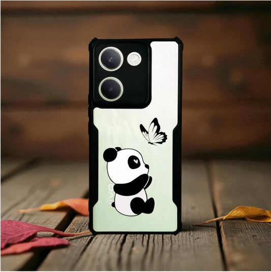 ivogue Panda and Butterfly Mobile Cover For VIVO Y300 Plus