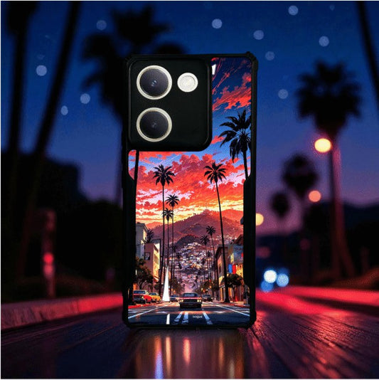 ivogue Palm City Nights Mobile Cover For VIVO Y300 Plus