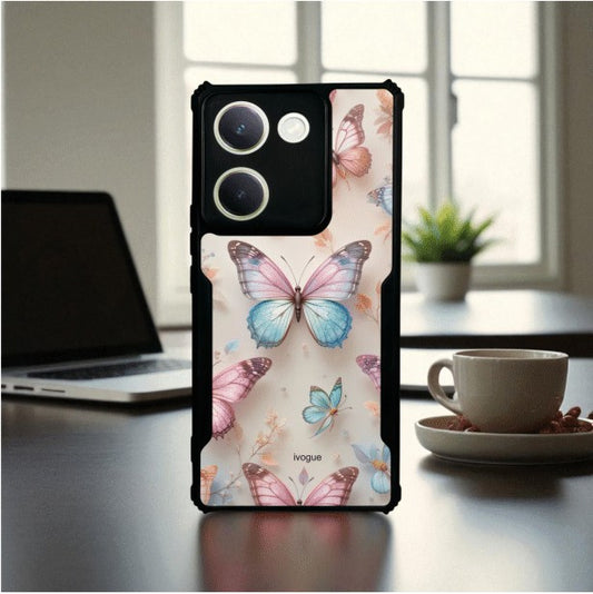 ivogue Butterfly Bloom Mobile Cover For VIVO Y300 Plus